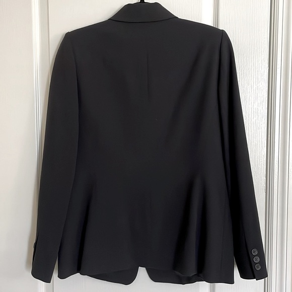 Linda Allard Ellen Tracy Black Button Down Wool Blend Blazer - Picture 7 of 8